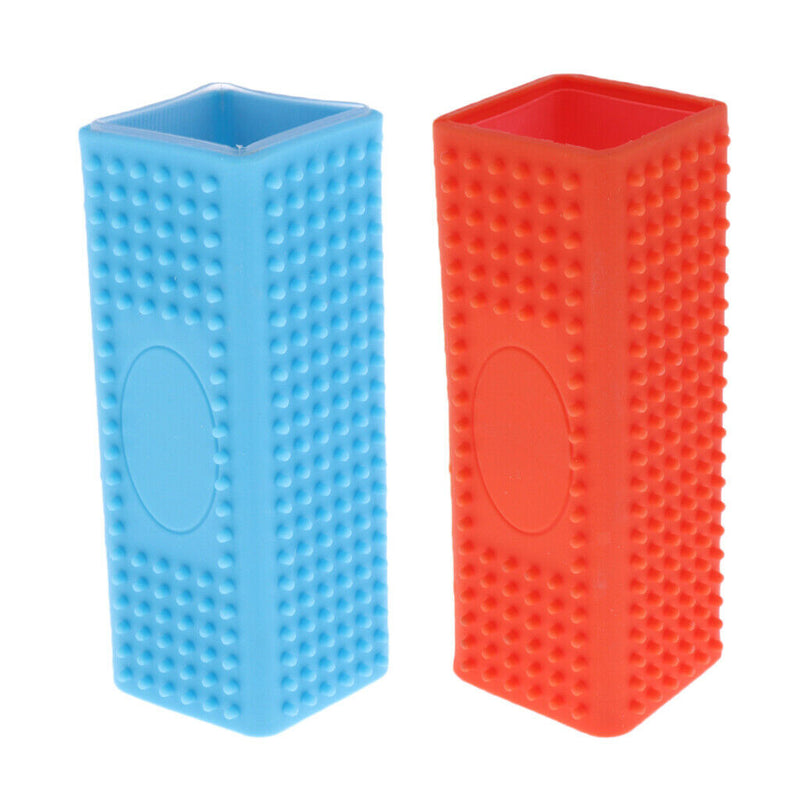 2pc Pet Dog Cat Hair Shedding Remover Grooming Massage Comb Silicone Brush