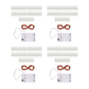 4xLED Light String w/ Clear Photo Clips for Indoor/Outdoor Decoration 50led