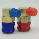 2Pcs R134A System Car Automotive Air Conditioning Qc15 Quick Connector Adap T9M6