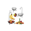 Practical Tableware Metal Fruit Basket Detachable Banana Hanger Storage Hol H1I4