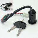 1x Ignition Key Switch Lock Electric 4 Wire 2 Keys Motorcycle Dirt Bike Scooter