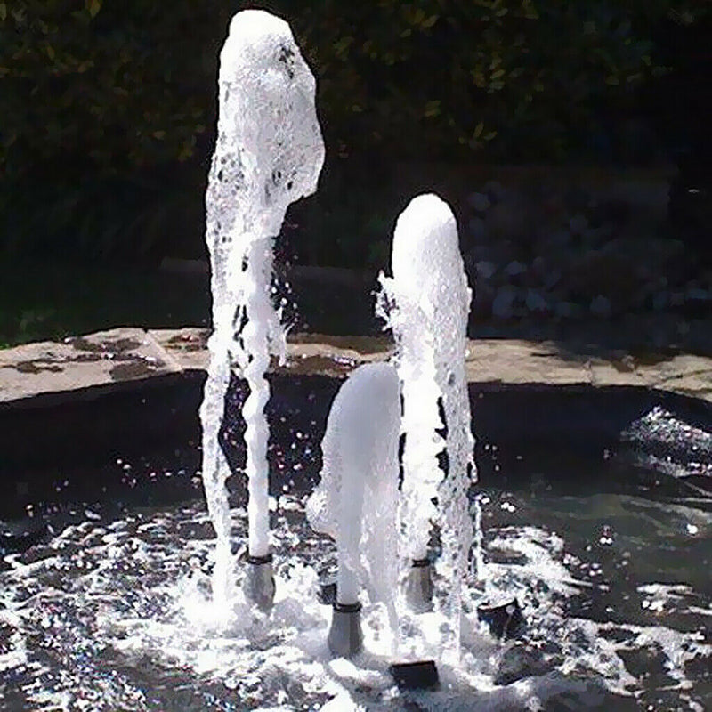 2pcs DN25 Stainless Steel Pond Spring Bubbling Fountain Nozzle Spray Head New