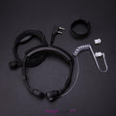 2 Pin Covert Acoustic Tube Earpiece Headset PTT Throat MIC for Baofeng UV5R