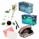 New Sequin Cosmetic Bag Color Reversible Sequin Pencil Bags Girls Cosmetic
