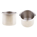 2Pcs Stainless Steel Cup Drink Storage Holder for Marine Boat Camper Sofa Deluxe