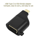 Cabledeconn C0502 USB Type C to VGA Female Adapter for Laptop Phone Black