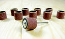 20PCS  1/2" 60-grit Sanding Bands - with 2PCS  Sanding Drum Mandrel