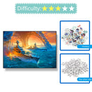 1000pcs DIY Ship Fire Building Puzzle Educational Learning Assembling Toys