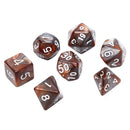 49pcs Acrylic Polyhedral Dice Double Colors Dice With Pouch For Games Fun  Z