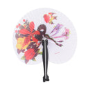 New Paper Hand Fan Plastic Handles Folding Wedding Party Favor DecorationZFCA