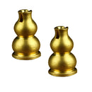 Brass Calabash Shape Incense Burner Holder Coils Stick Spiral Censer