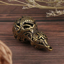Retro Brass Hollow Gourd Chinese Traditional DIY Key Chain Lucky Pendant3 Gw