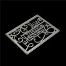 Cutting Dies Craft DIY decoration Holiday greetings "with deepest sympathy"  LJ