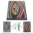 DIY Leaves Special Shaped Diamond Painting 50 Pages A5 Notebook Sketchbook