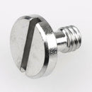 Flat Head Slotted Metal Screw 1/4" for Camera Monopod Tripod Quick Release