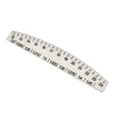 Stainless Steel Piano Tuner Wire Guage Ruler Keyboard Ruler Numbers 12-24