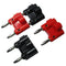 4 pcs Screw Type Dual Banana Plug Speaker Connectors 436 + Type U5O4
