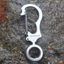 Stainless Steel Keychain Keyring EDC Outdoor Multifunction Pocket Tool Fin JR