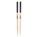 2x Maple Non-slip Drum Stick Hand Percussion Parts for Drummer Black Black