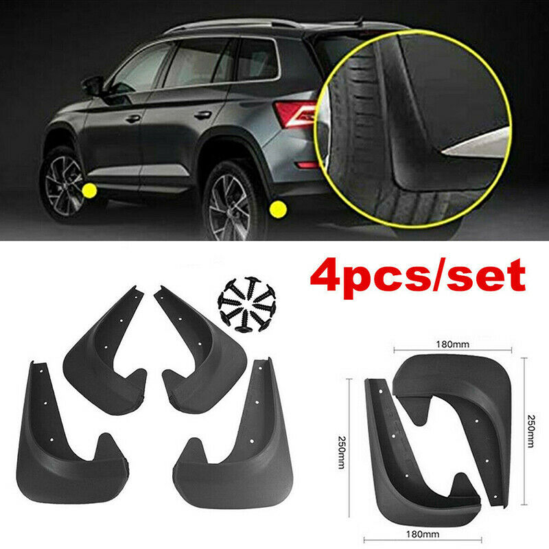 4pcs Car Accessories Black Universal Mud Flaps Guards Splash Molded Front R BX