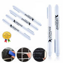 3X White Liquid Chalk Pens Marker For Glass Windows Chalkboard Blackboard USA