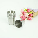 10Pcs 30ml Portable Stainless Steel Wine Drinking Shot Glasses Barware Cup M&O