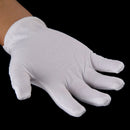 5 Pairs White Cotton Gloves Khan Cloth Quality Check Warm Rituals Play Glov T9Y1