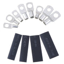 140PCS Car Copper Ring Lug Terminal Heat Shrink Tubing Battery Wire Connecto&+