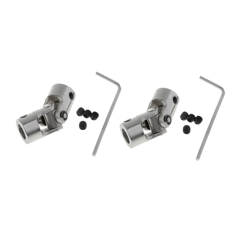 Round Single Chrome Universal Steering Shaft U Joint Couplers
