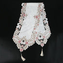 New Table Runner Embroidered Floral Table Cloth Pattern: