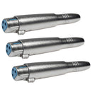 Xlr 3 Pin Female To 6.35Mm Female Jack Socket Plug Audio Microphone Connect A5Y2