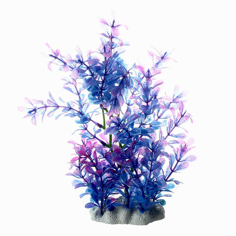 Purple Artificial Water Plants for Fish Tank Aquarium Decoration Ornament