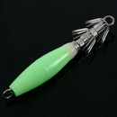 5x Noctilucent Squid Cuttlefish Sleeve Jig Fishing Lure Bait Head Hooks Fis