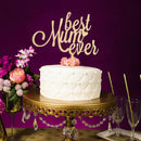 Wood Cake Toppers Best Mom Ever Cake Decorations Party Supplies .