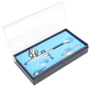 Airbrush Kit 0.3mm Gravity Feed Dual-Action Spray Gun Air Brush Set for Nai D3I9