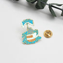 Elephant Brooch Metal Cute Cartoon Drop Oil Enamel Pin Backpack Badge Gifts