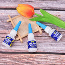 Nail Tip Glue 10g With Brush Acrylic False Nails Strong Adhesi%!