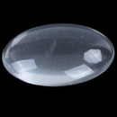 10PCS Oval Crystal Transparent Clear Glass Cabochon Dome Decor 30X40mm