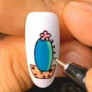 2Pcs Waterproof Quick Drying Long-Lasting Nail Art Graffiti Pen a Quick-Dry