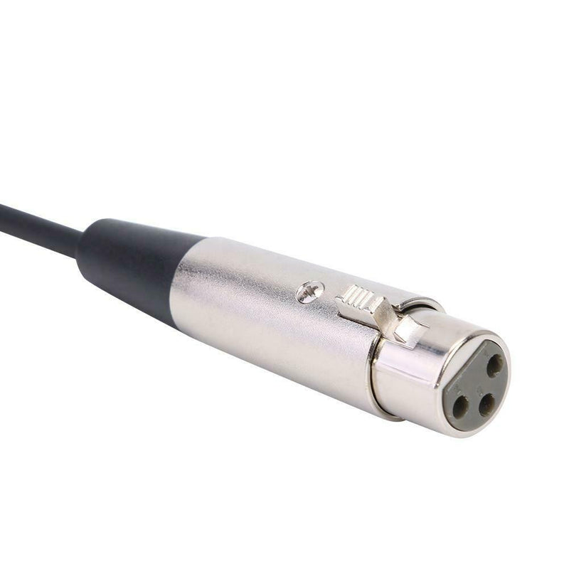 1.5m XLR 3pin Female to 3.5mm TRS Male Audio Adapter Cable for Microphone A