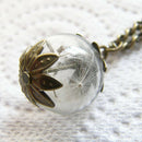 10x Clear Small Glass Ball Bottles Pendant DIY Charms Vials Wish Bottles NEW