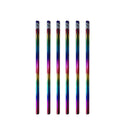 12pc Wooden Rainbow Pencil Environmental Protection Pencil School Stationary
