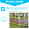 10x LED Solar Lawn Lamp Garden Pathway Yard Bollard Light (Warm Light)