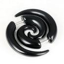 Punk Stud Earrings Rock Men Black Earrings Women PVC Anti Allergy Earrings BX