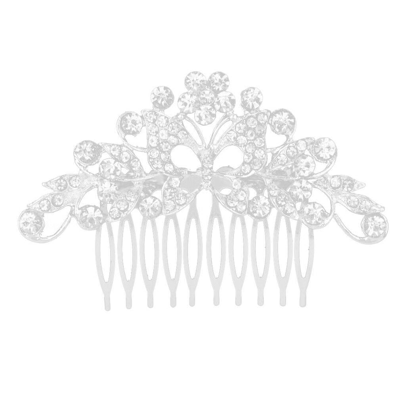 Fashion Crystal Butterfly Wedding Hair Comb Bridal Headpieces Hair Pieces
