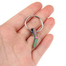 Beer Bottle Opener Mini Keychain Key Ring Small Tool Steel Keyring Mini Open.kz
