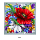 5D DIY Full Drill Diamond Painting Flowers Cross Stitch Embroidery (30x30cm