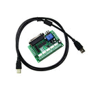 5 Axis MACH3 Stepper Motor Driver Breakout Board Repair Accessory with Cable