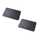 2 pcs PU Placemats Thickened Waterproof Non-slip Insulation Pad Pan Mat