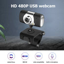 USB 2.0 HD Webcam 360 Rotatable Clip-on Web Camera with Microphone for PC